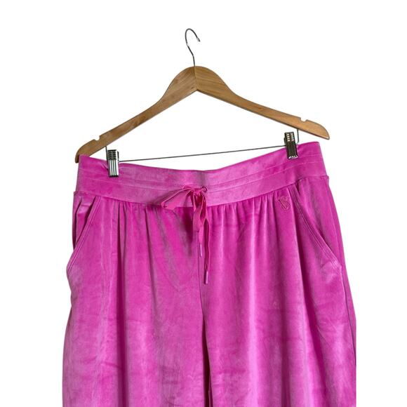 Victoria’s Secret On Point Pink Velour Jogger Sweatpants XL NWT - Picture 6 of 10